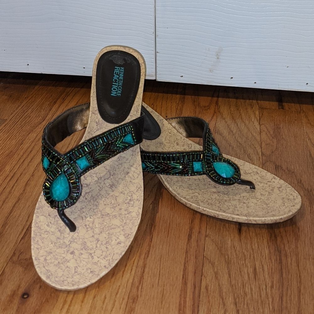 Kenneth Cole Turquoise sandas
